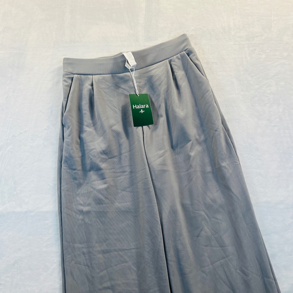 Halara Flex™ High Waisted Waist-Slimming WideLeg MicroWaffle Work Pants Sz Small